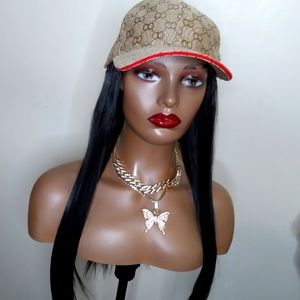 Luxury Baseball Cap Wig